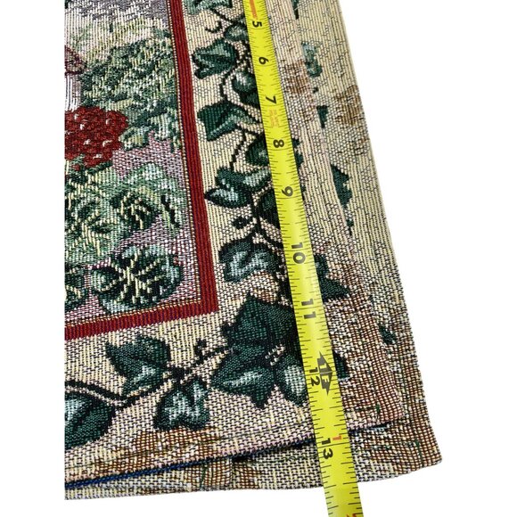 Set Of 6 Tapestry Placemats With Floral Ivy Baskets & Garden Design - Picture 6 of 6